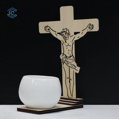Jesus candle-holder