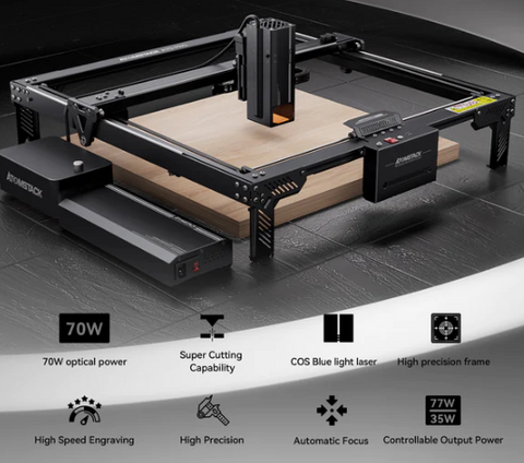 Introducing the Atomstack A70 Pro: The World’s First 70W Diode Laser Cutter