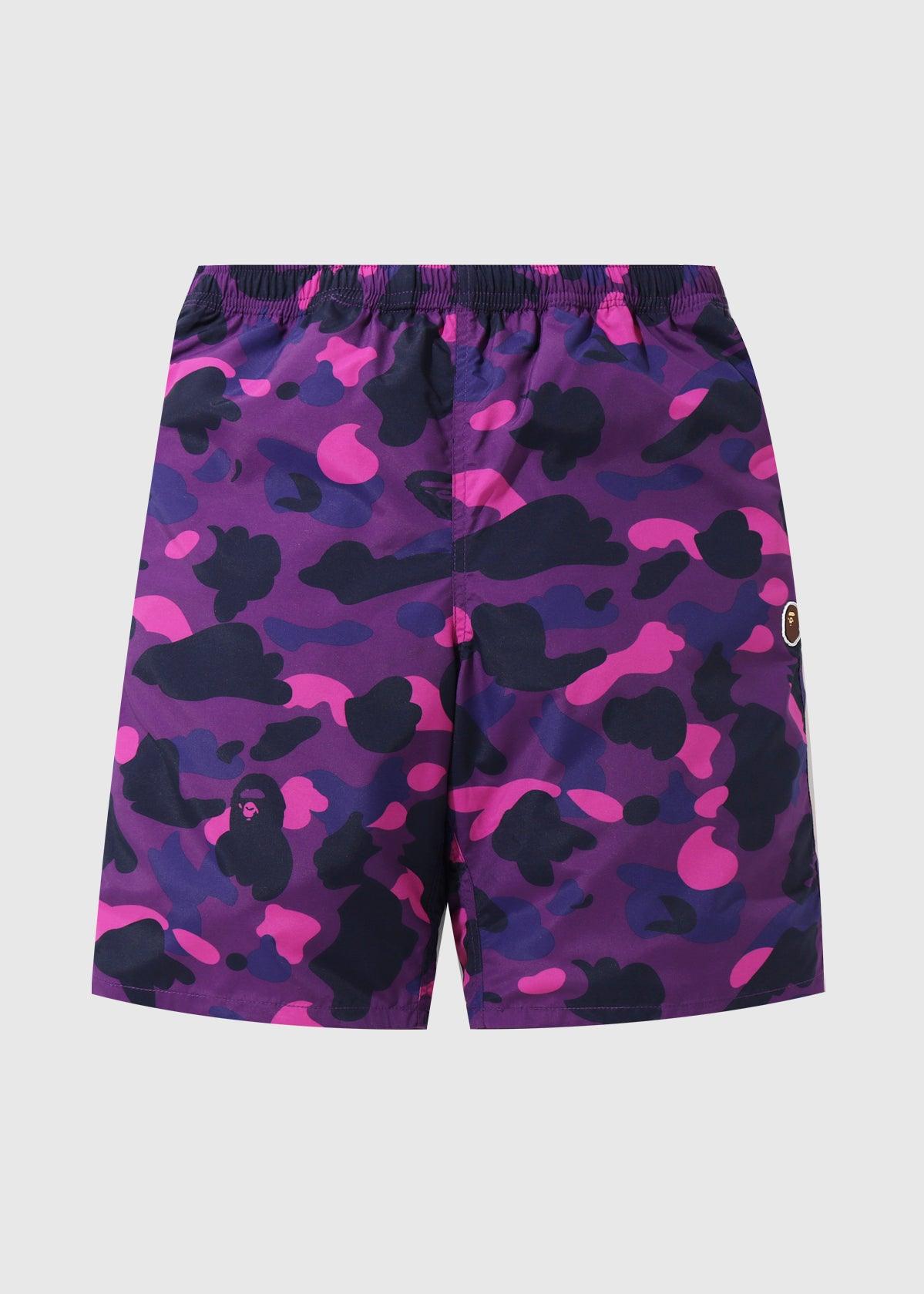 bape camo beach shorts