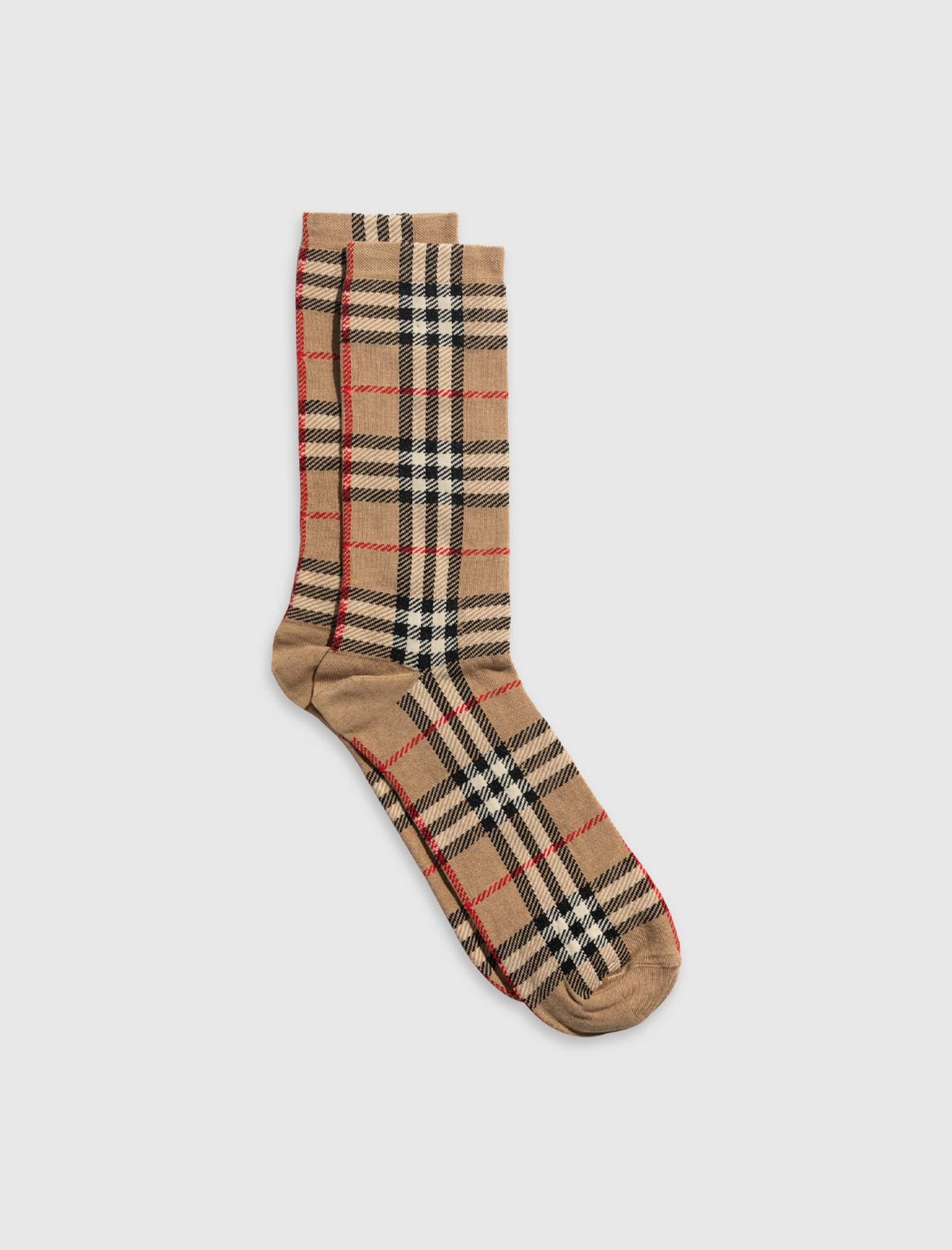 BURBERRY CHECK SOCKS – A Ma Maniere