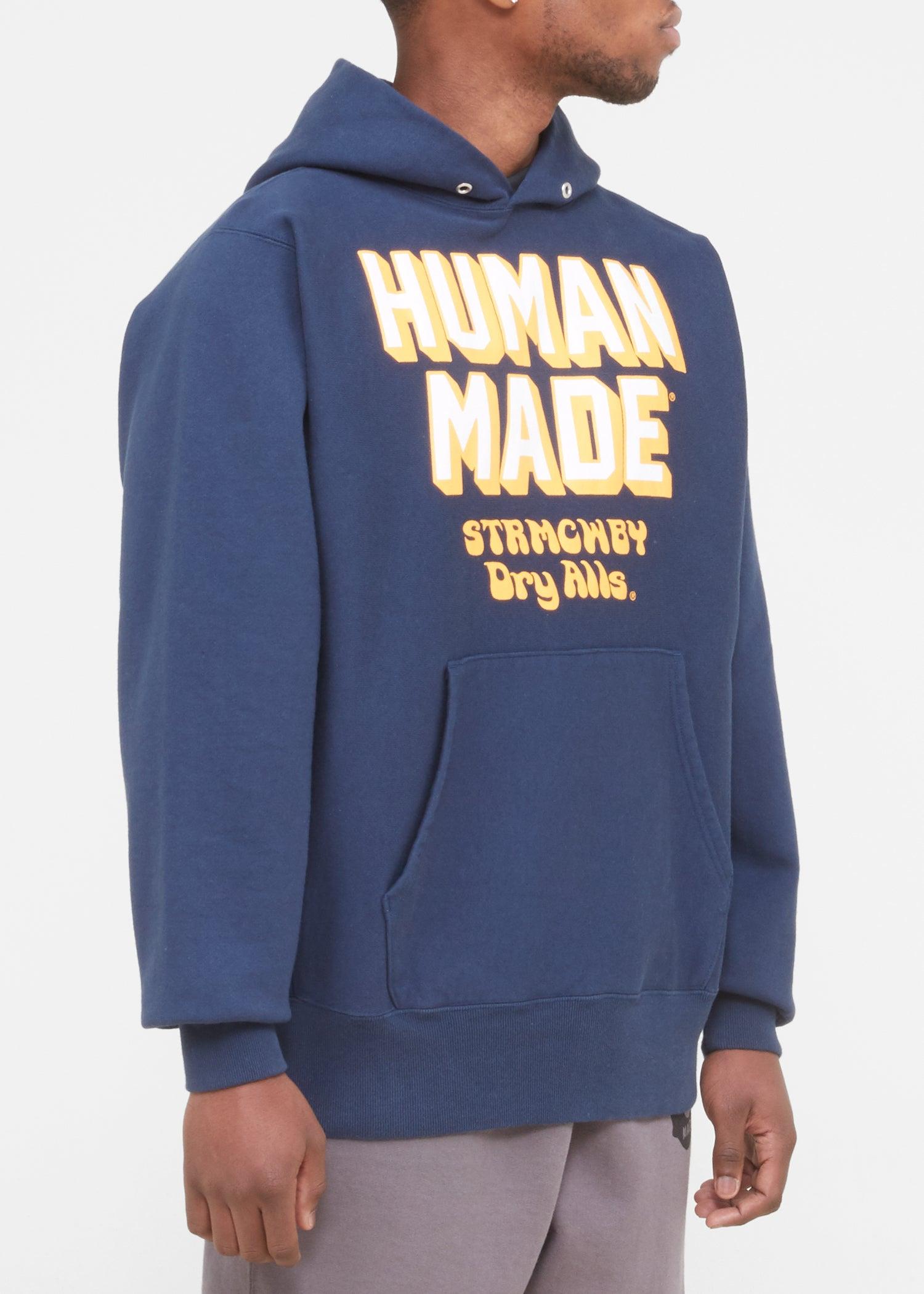 human made pizza hoodie blue