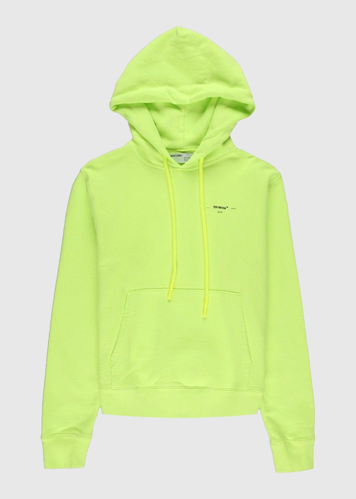 off white yellow arrow hoodie