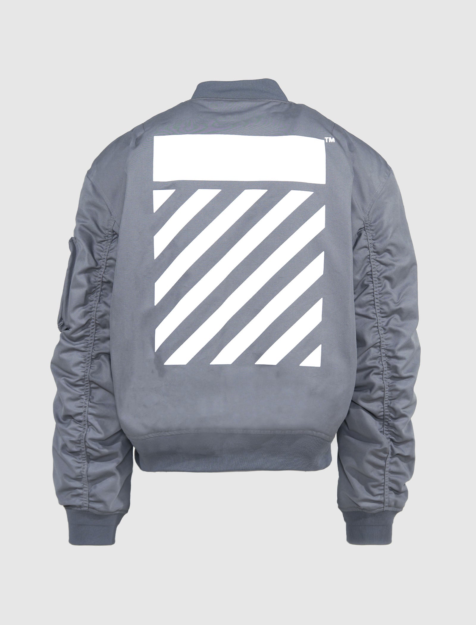 OFF-WHITE DIAGONAL TAB BOMBER JACKET – A Ma Maniere