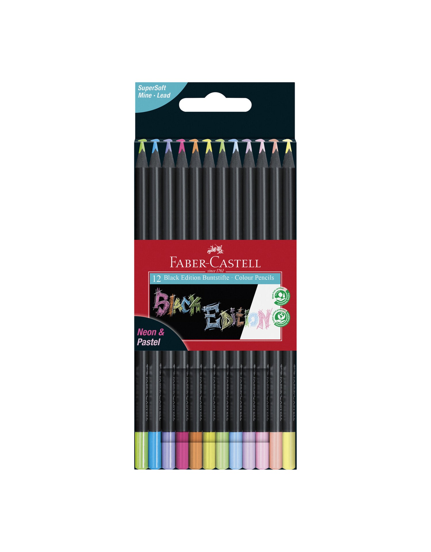 NEW Faber-Castell BLACK EDITION Colored Pencils [Unboxing & Review] 