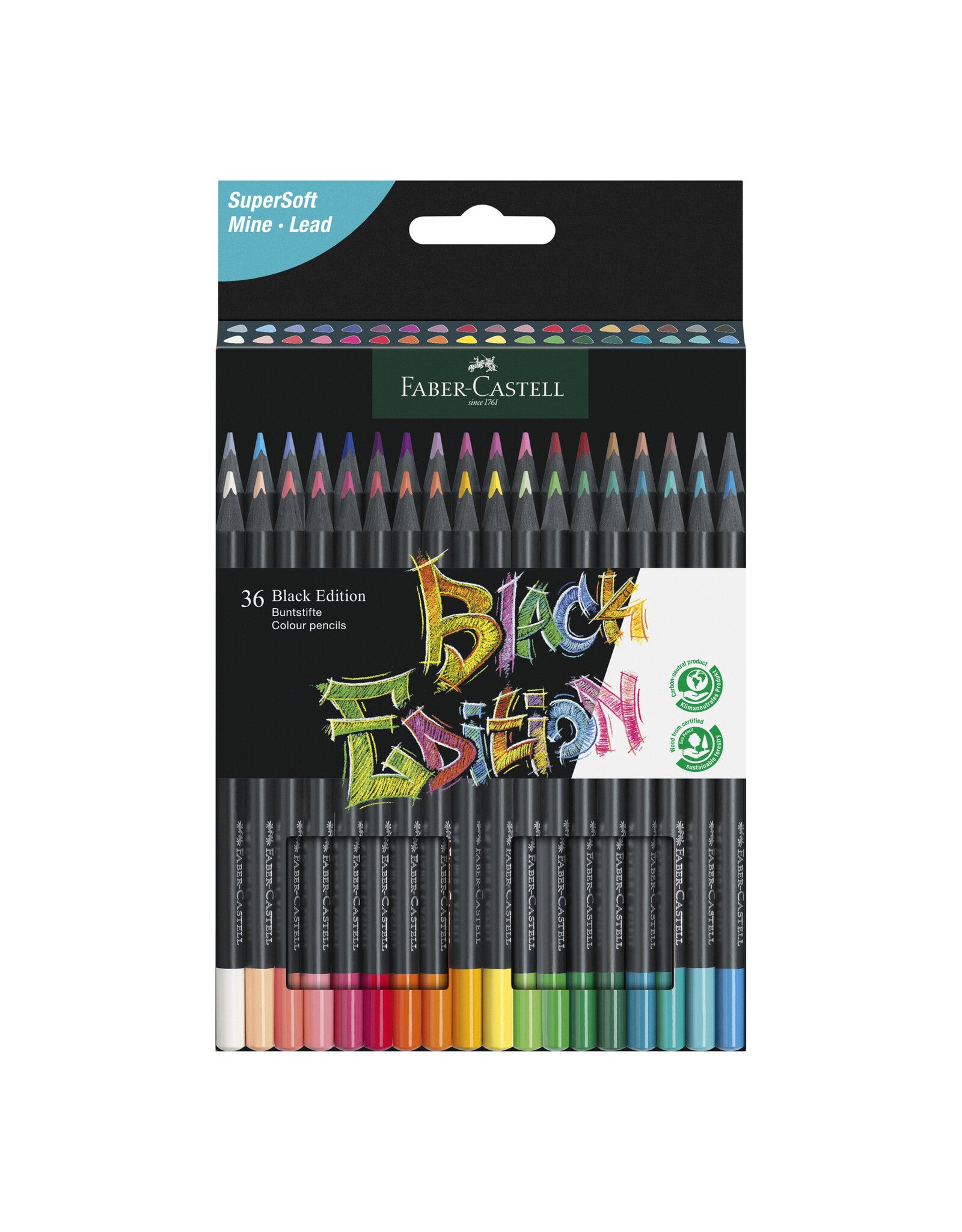 Faber Castell Black Edition Colour Pencils Set of 24