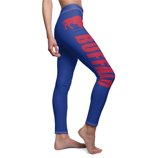 Bills Zubaz Women's Cut & Sew Casual Leggings – Tilted Buffalo