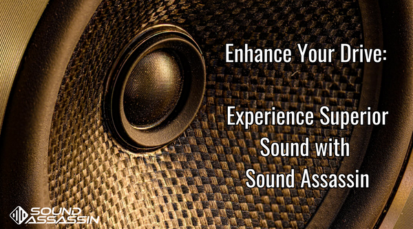 Speaker with enhanced audio with Sound Assassin sound damping mats