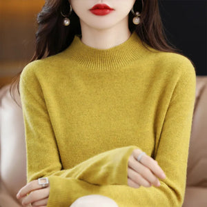 100% Merino Wool Cashmere Sweater - TajExpress