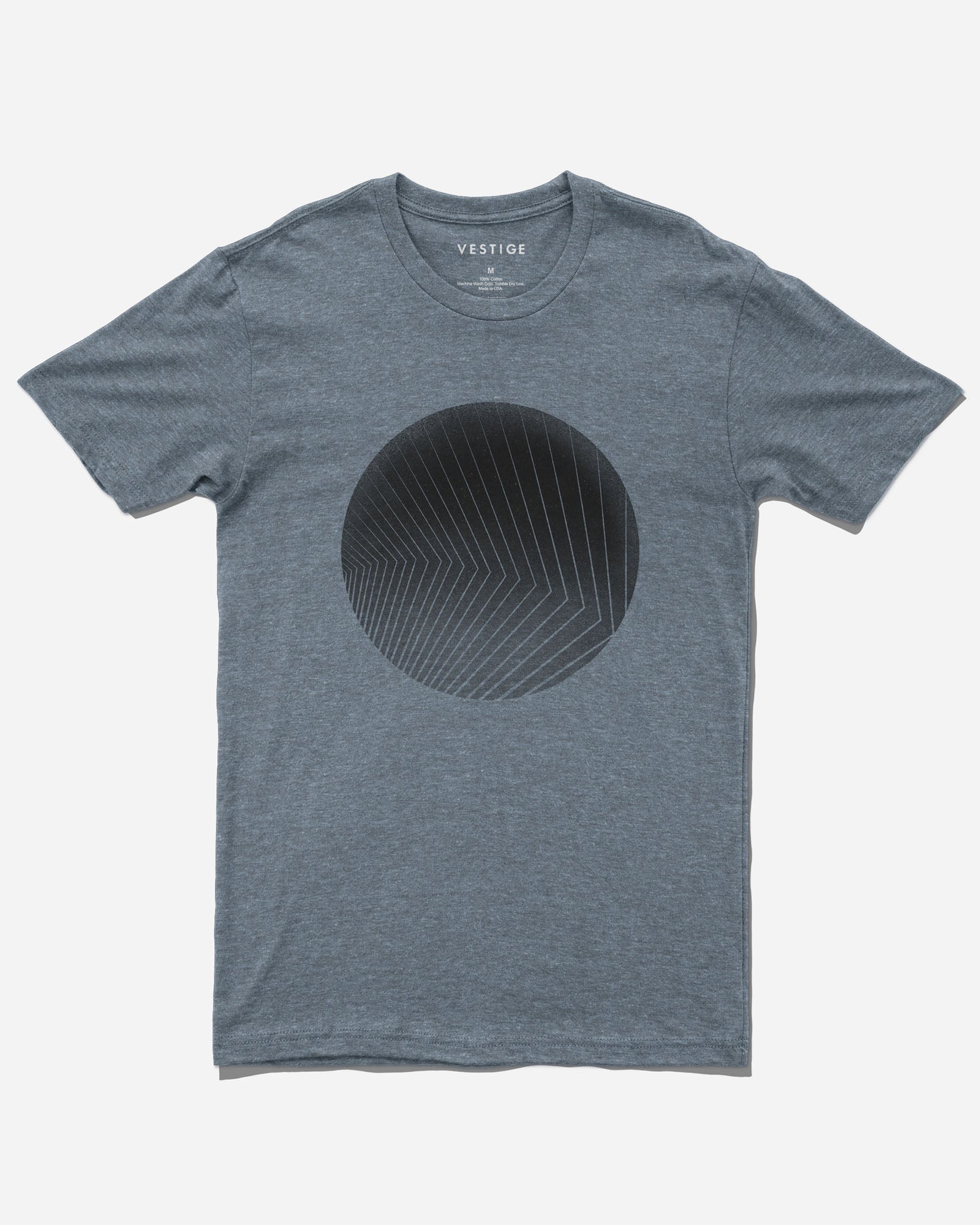 Shape Circle Tee, Indigo Tri-Blend