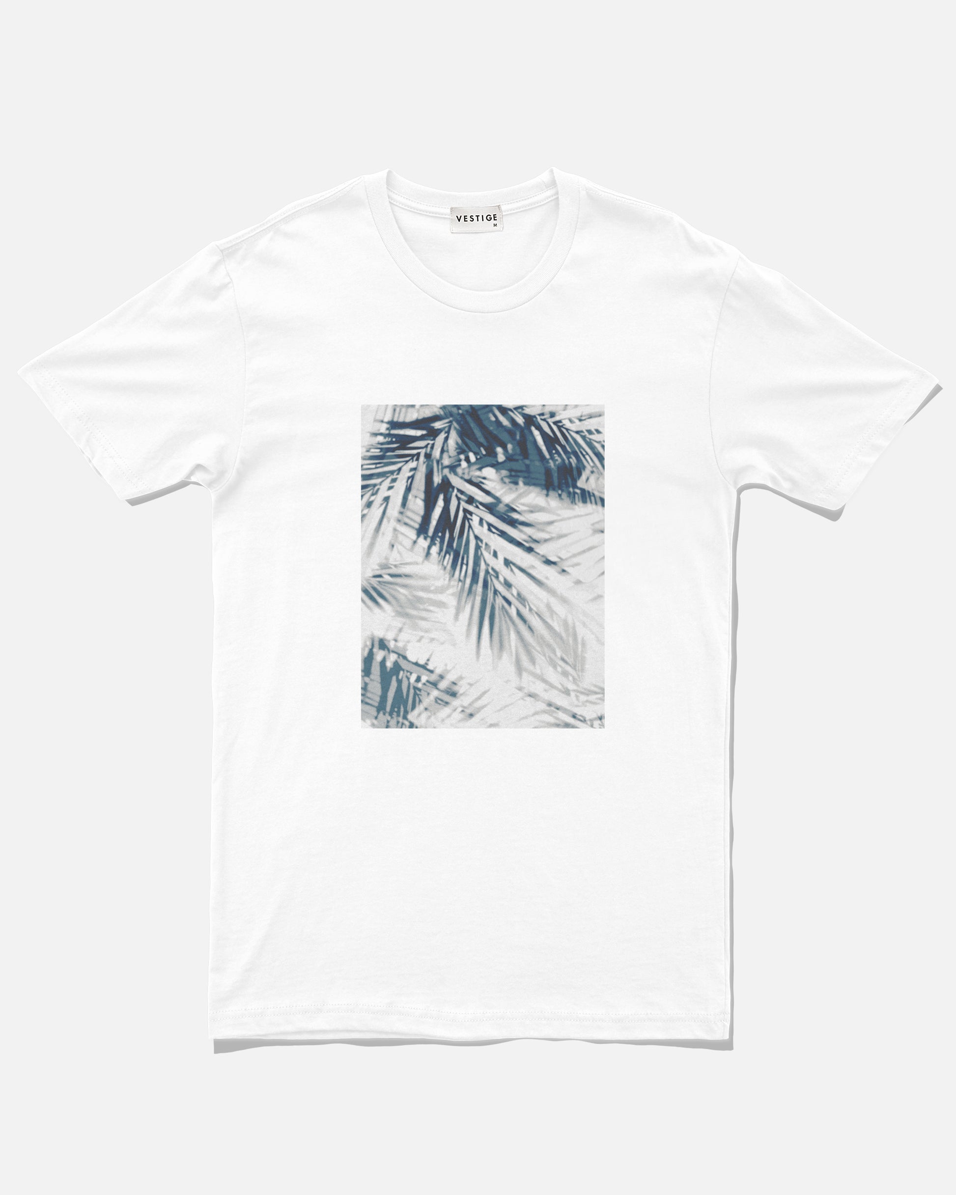 Shadow Palm Box T-Shirt, White – VESTIGE