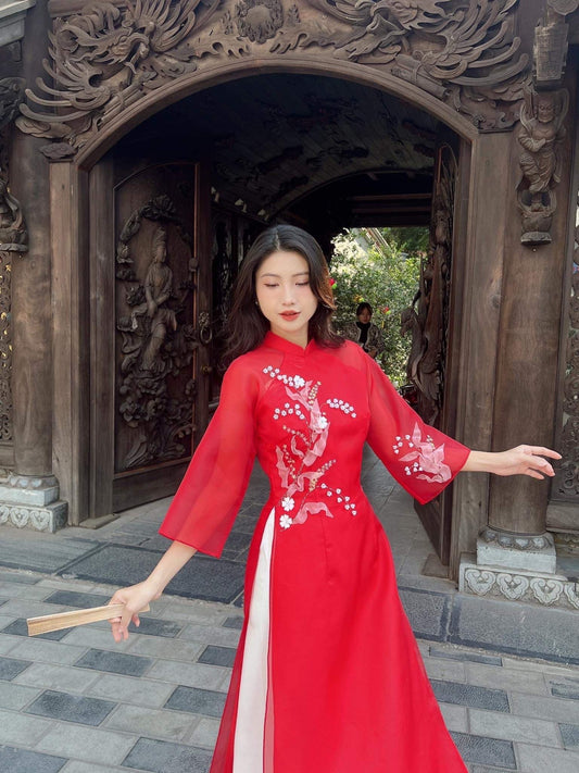 Black/Red Ao Dai Set – Ao Dai by CuteSass