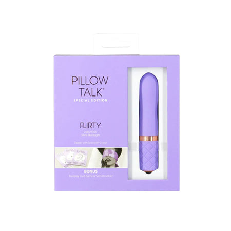 Pillow Talk Racy Silicone Rechargeable G-Spot Mini Vibrator - Purple/R