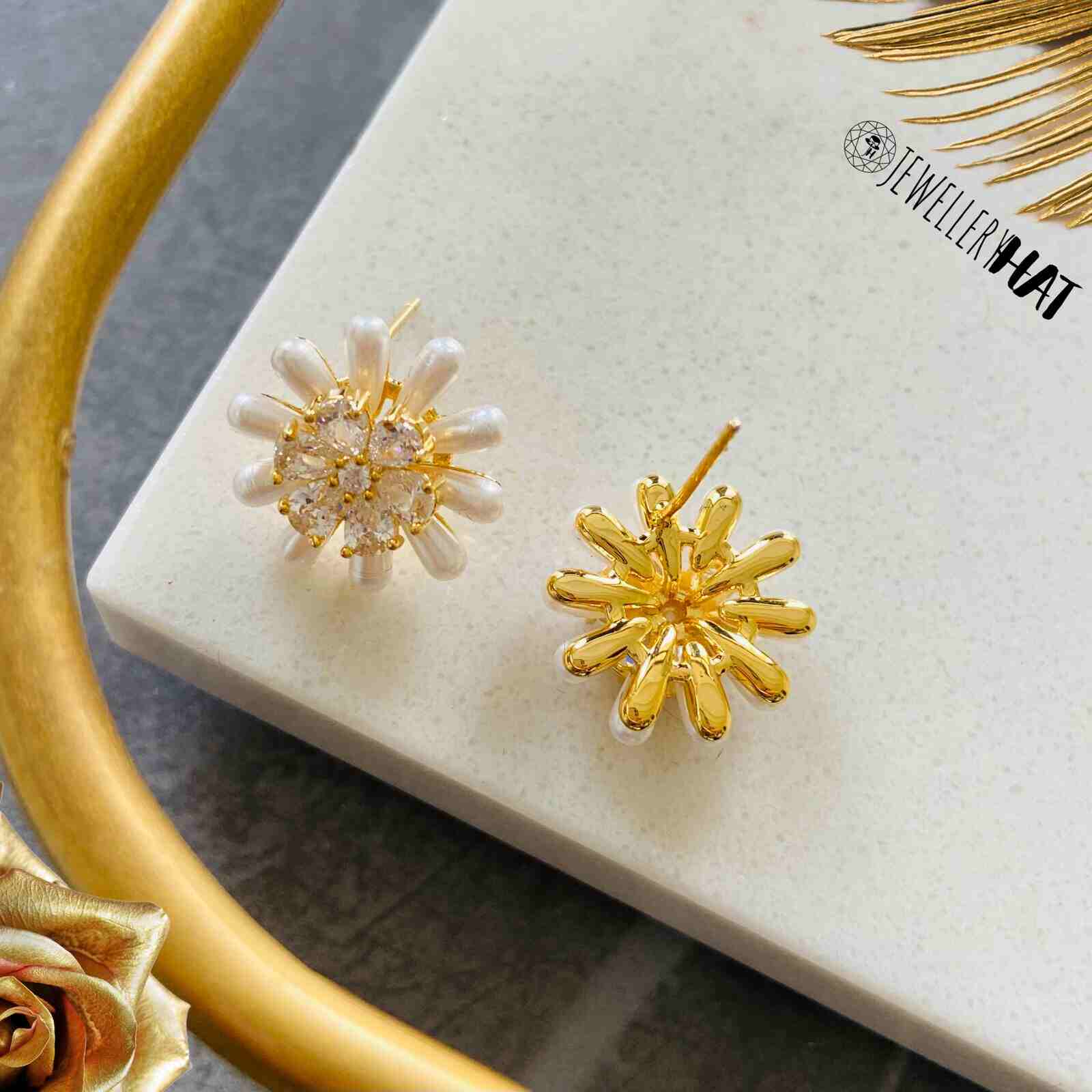 Annaliese Floral Statement Earring | Anna Bellagio
