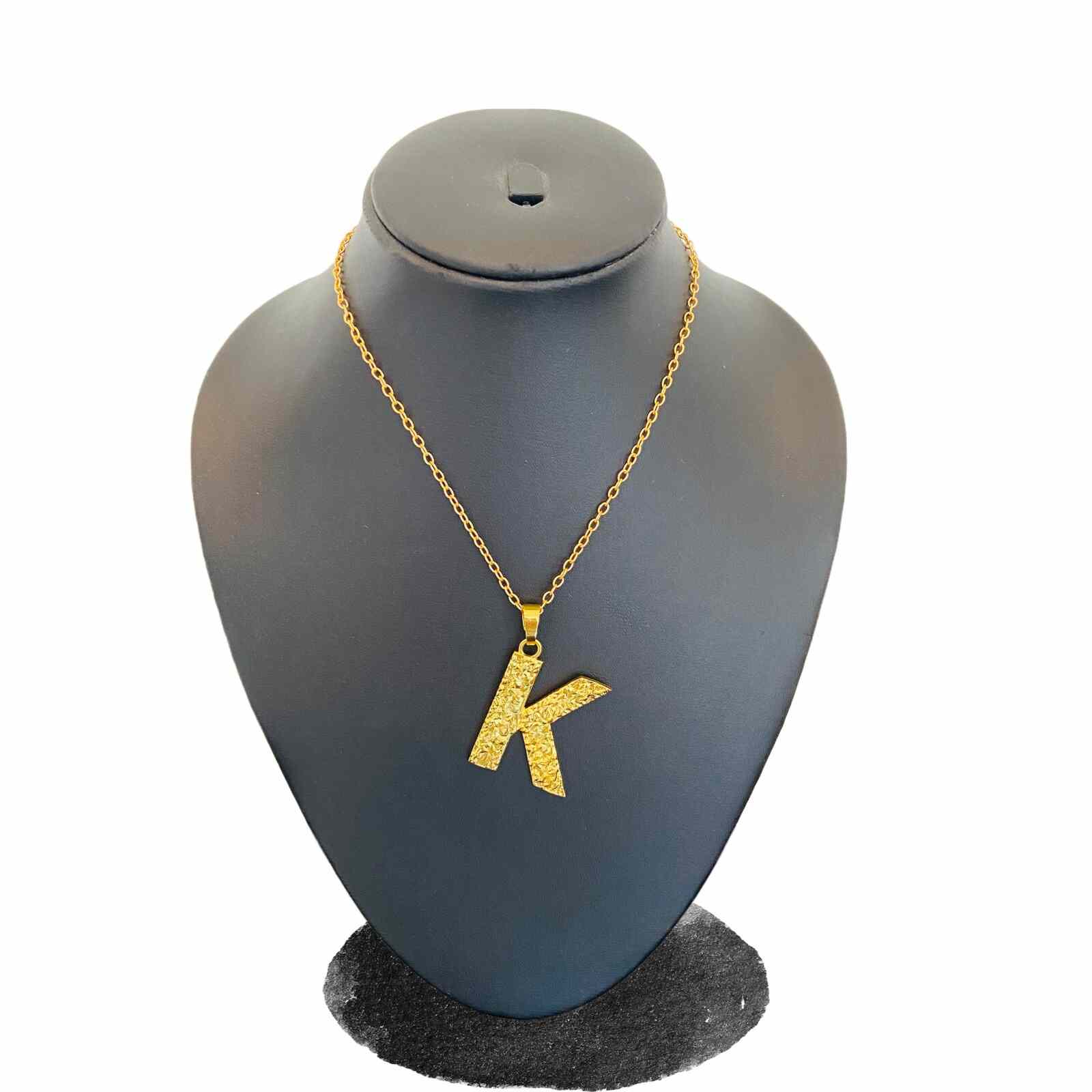 Diamond Initial K Pendant Necklace 1/10 ct tw Round 10K White Gold | Jared