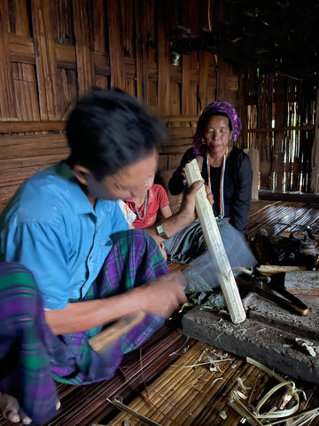 Making of khalap by Naga Tribe