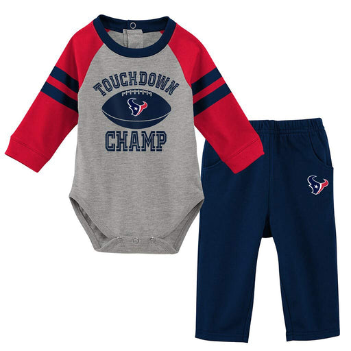 Outerstuff Infant Red/Navy New England Patriots Touchdown Raglan Long  Sleeve Bodysuit & Pants - Set