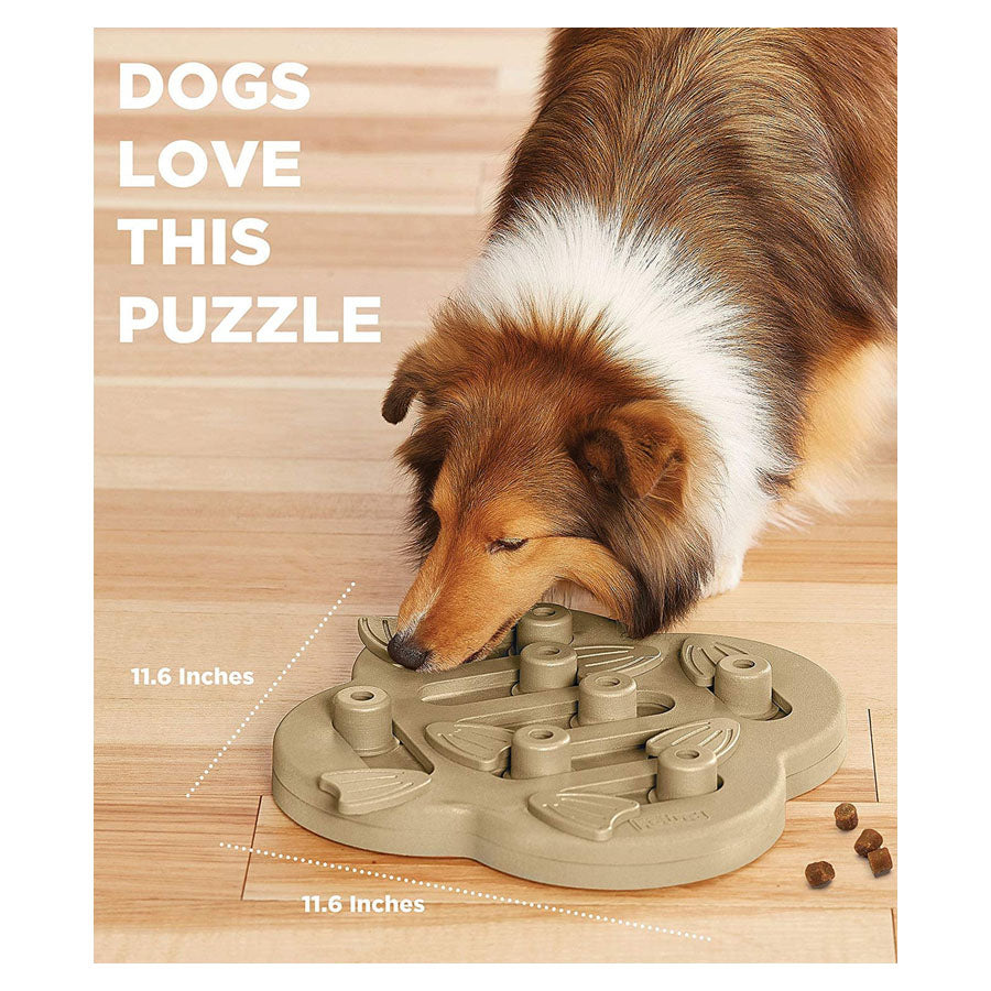 Nina Ottosson Dog Worker Interactive Treat Puzzle Dog Toy, Tan - Level 3  (Advanced)