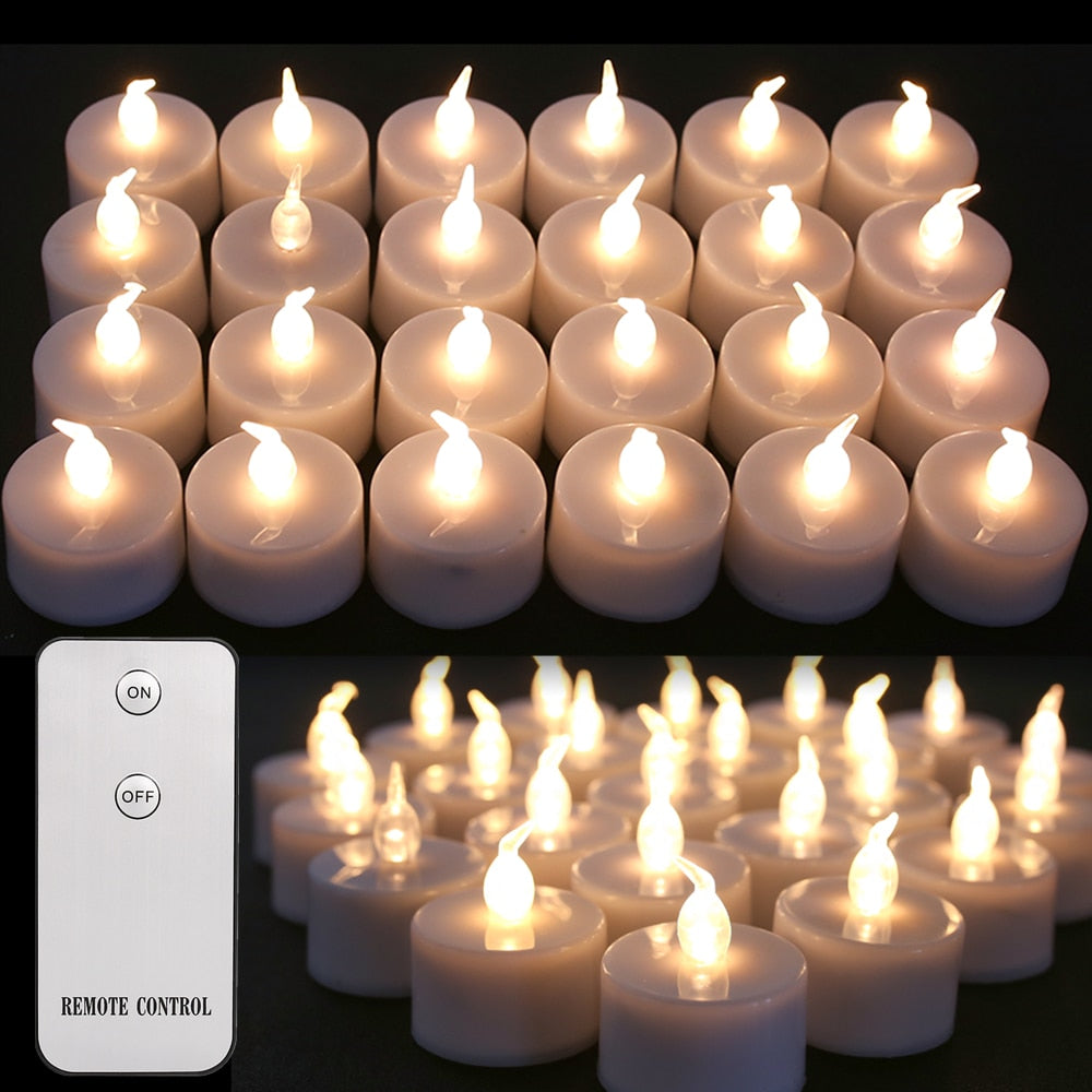 battery powered tea lights with remote