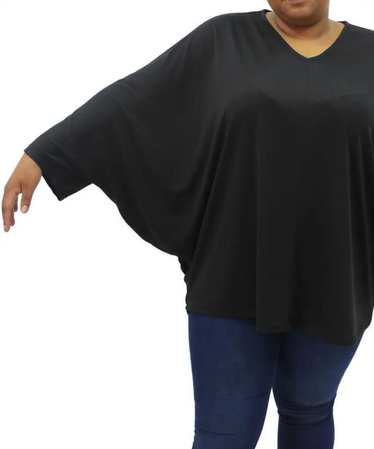 Ladies Plain Batwing Top