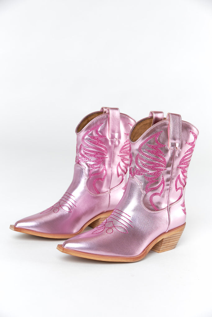 Zen Western Boot - Pink