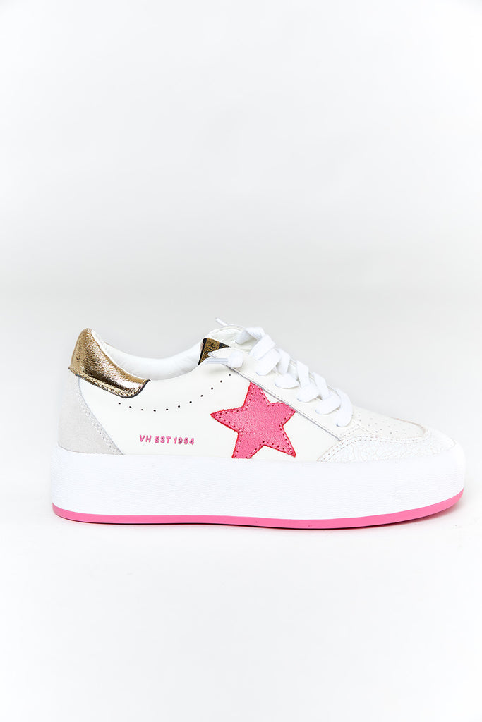Ream 1 Platform Sneaker - White/Pink