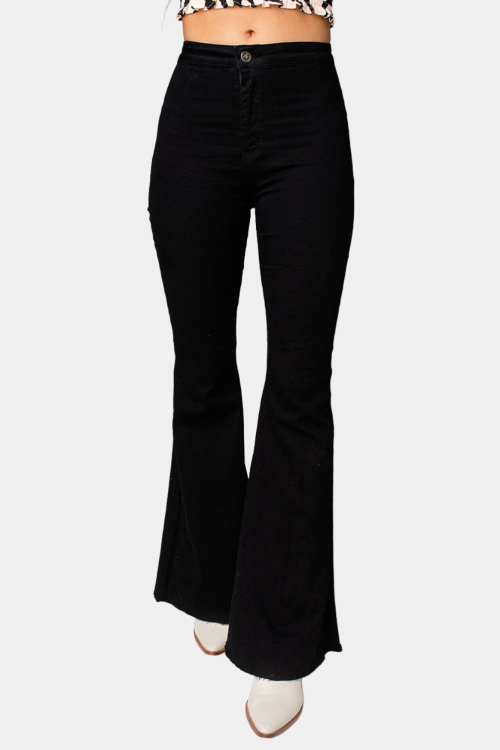 BuddyLove | High-Waisted Flare Jeans | Black – BuddyLove Clothing Label