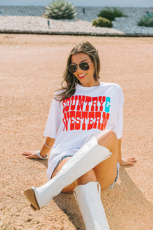 BuddyLove, Courtney Graphic Sweatshirt, Hey Cowboy