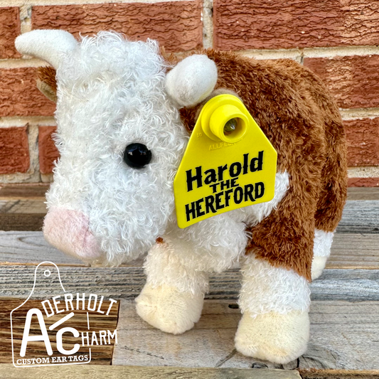 Highland Cow Plush Toy with Custom Ear Tag Highland Cow Stuffed Animal -  CALLIE