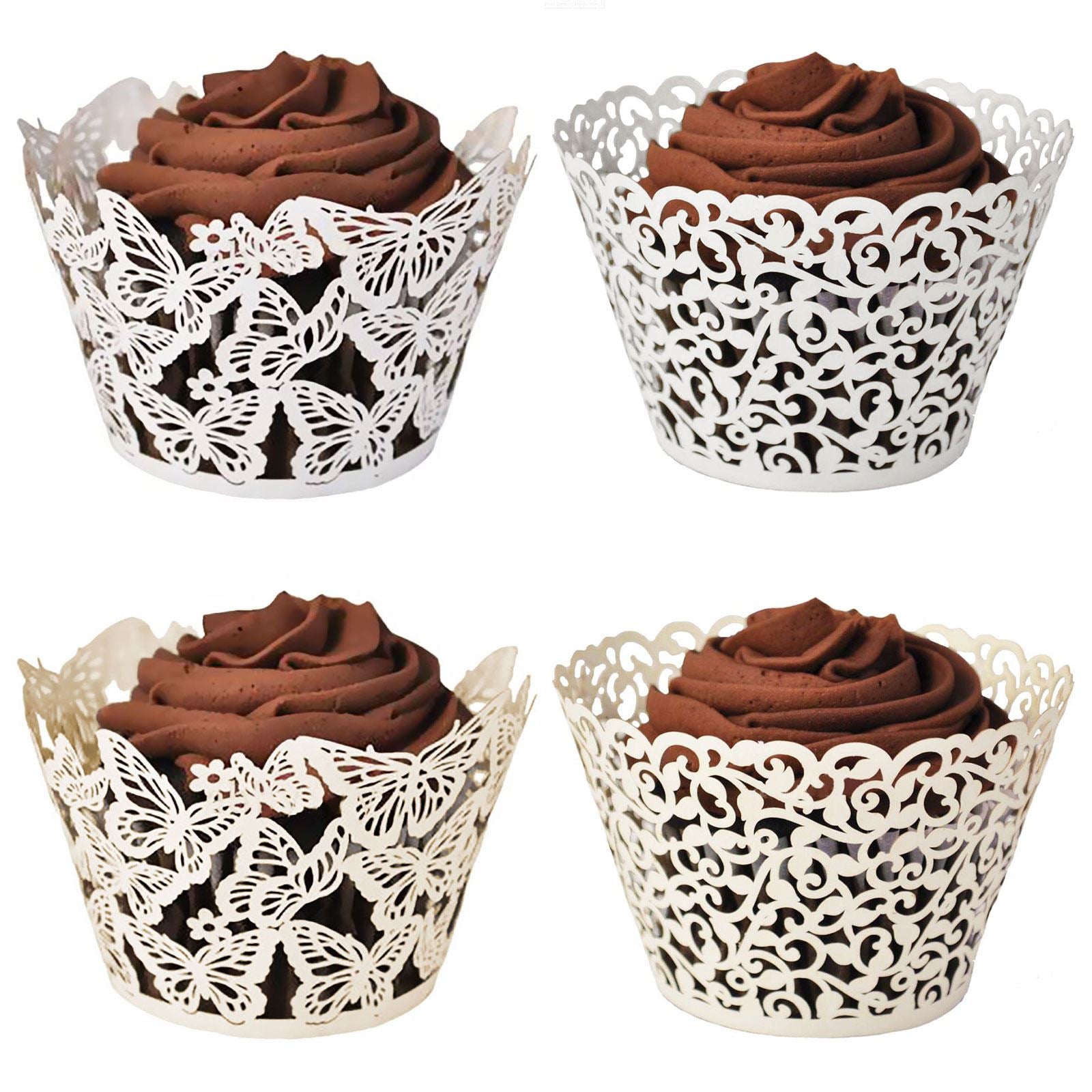 butterfly lace cupcake wrappers