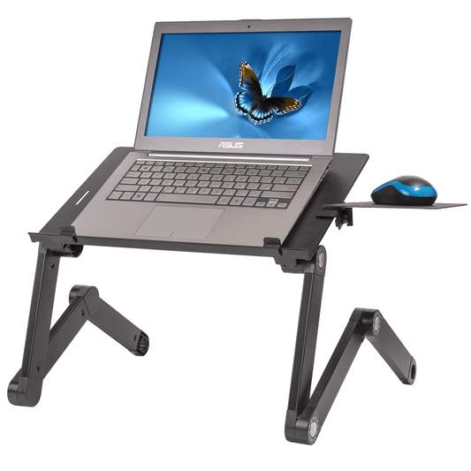 WonderWorker Newton Portatile Tavolo per Laptop, Pieghevole Tavolino per PC  da Letto, Regolabile Supporto per Laptop, Leggio per Letto, Alluminio