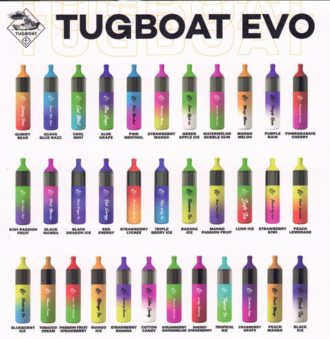 tugboat evo flavors from vape throne