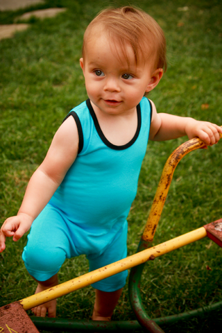 Baby in Unsie Romper