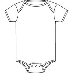 Drawing of A Baby Onesie Or Baby Bodysuit