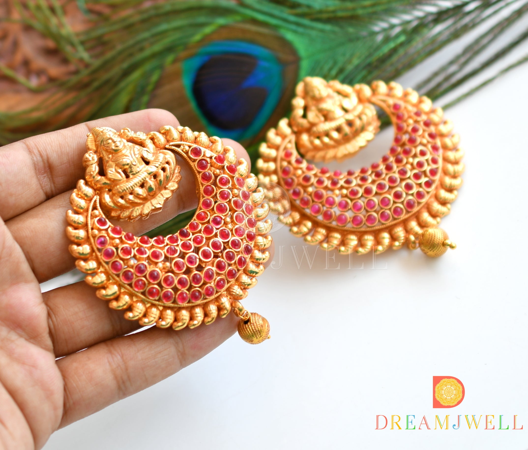 Pearl Ram leela Jumkha - Gurkha Jewellers