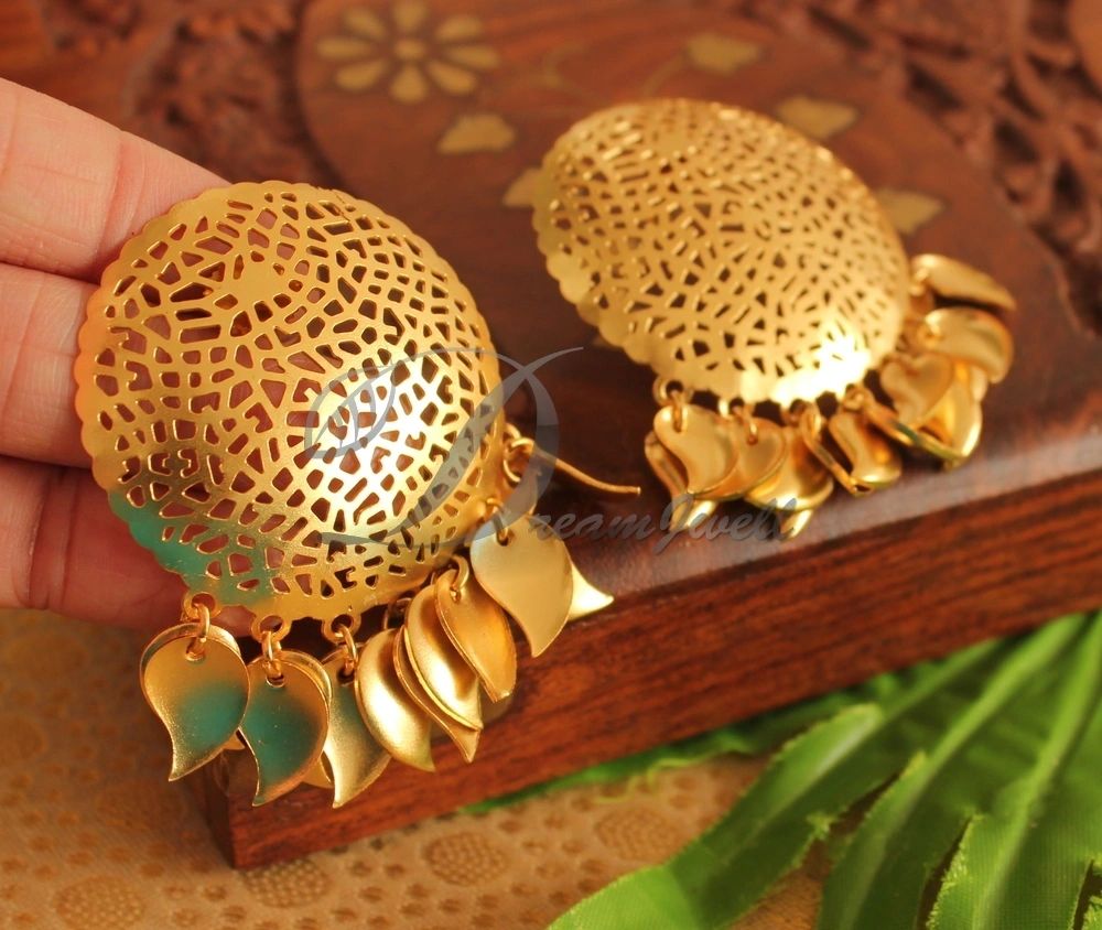 Fancy Golden Earrings - Jayashri Collection