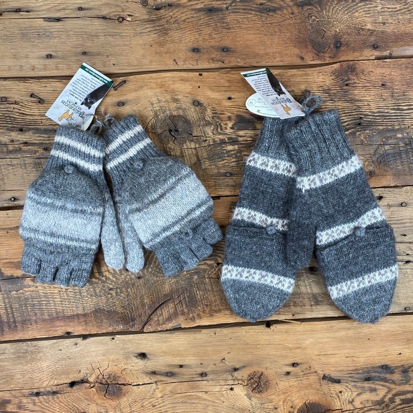 Peruvian Double-Knit Reversible Mittens