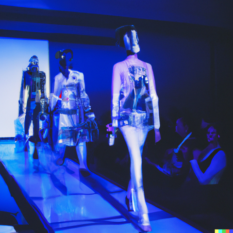 TGC Paint futuristic augmented reality fashion show