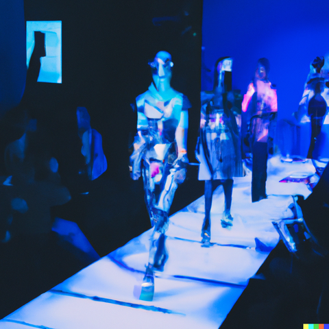 TGC Paint futuristic augmented reality fashion show