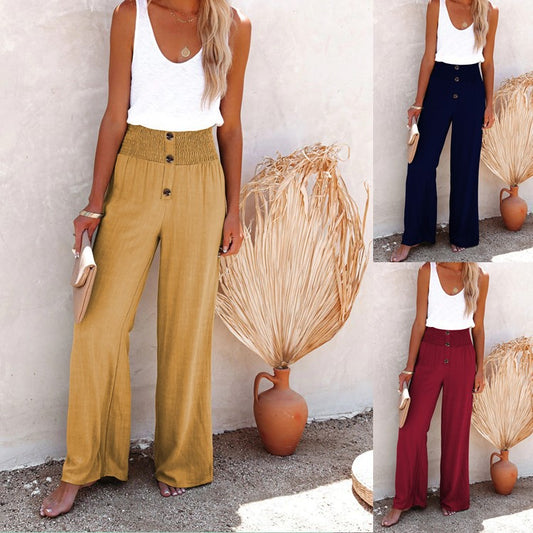 Green Aesthetic Linen Pants  Summer Long Sleeve Shirt Trousers