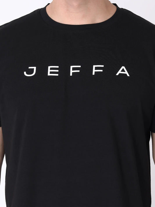 Jeffa Soft Cotton T-shirt in Black