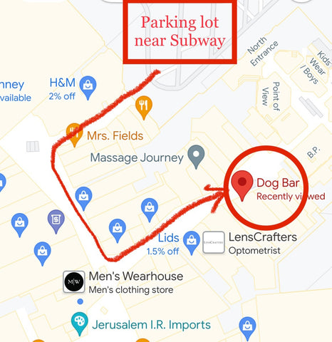 map to dog bar