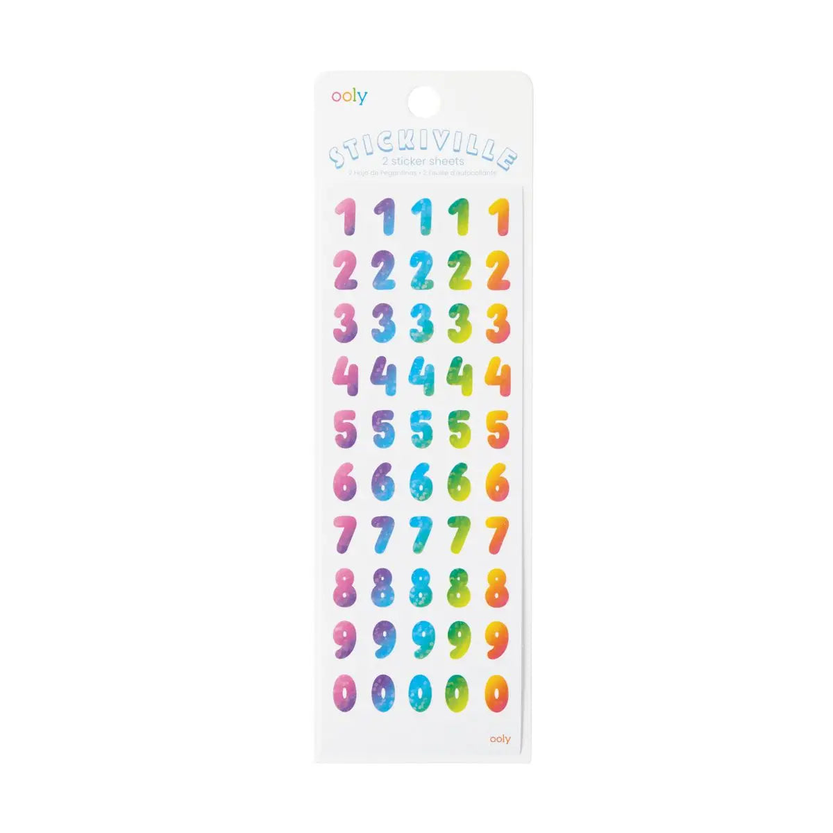 Stickiville Rainbow Numbers Stickers