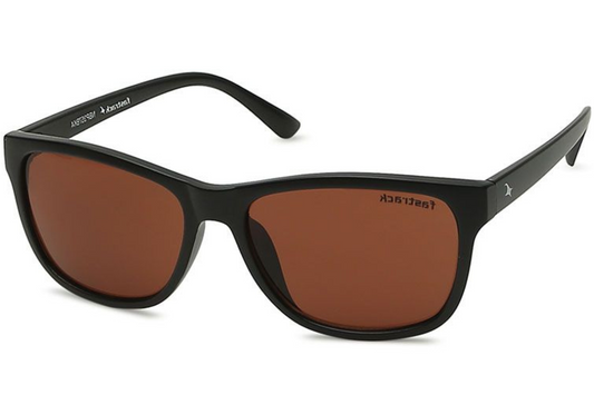 Fastrack Brown Clubmaster Sunglass (C056BR1|50)