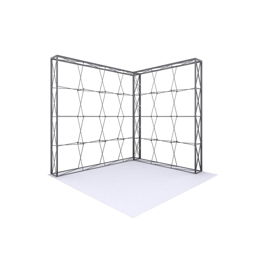 10 ft L-Shape Lumiere Light Wall Configuration A No Lights (Hardware Only)