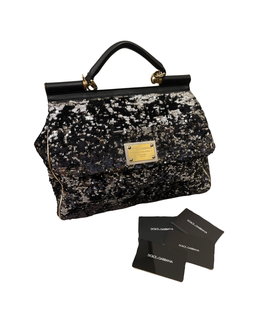 Dolce & Gabbana Soft Miss Sicily Bag Sequins Large – saveinstyledubaiuae