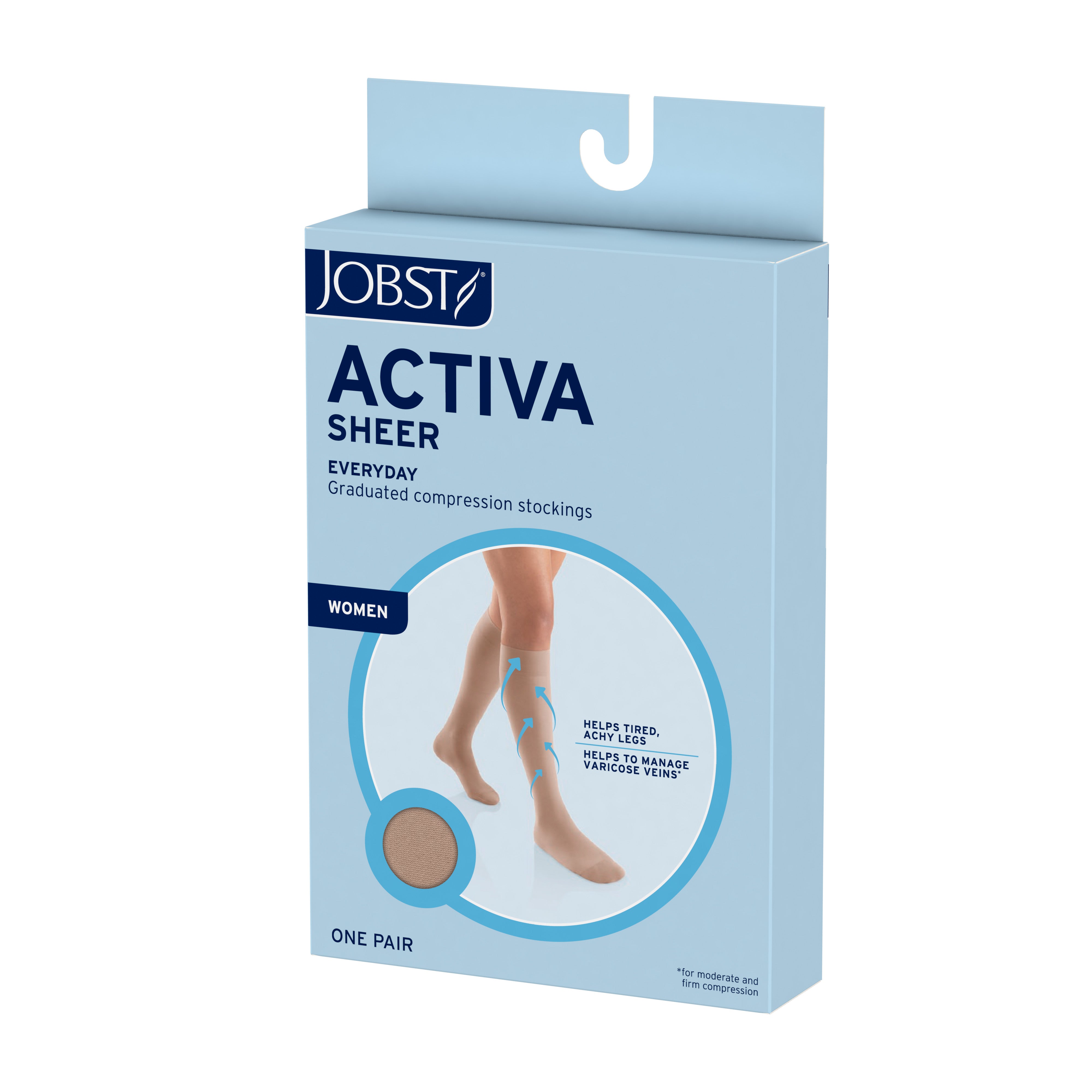 FLA Orthopedics Activa Sheer Therapy Graduated Closed Toe 15-20 mmHg Lite Support  Pantyhose