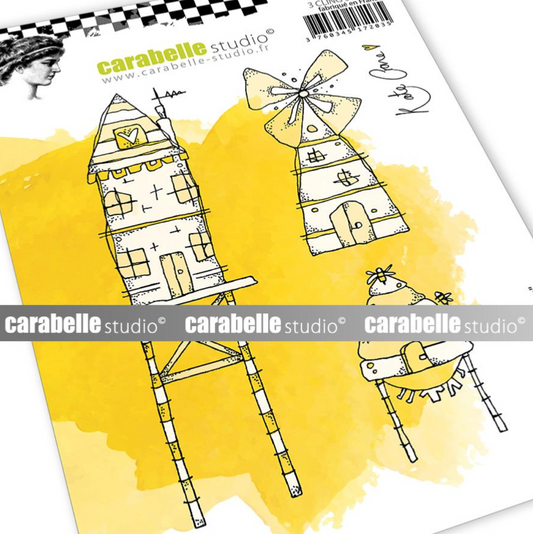 Carabelle Studio - Rubber Cling Stamp Set A6 - Kooky Cats - Kate Crane –  Topflight Stamps, LLC