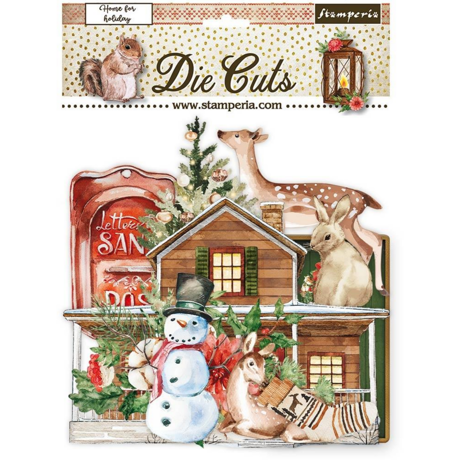 Home For The Holidays - Die Cuts - Stamperia