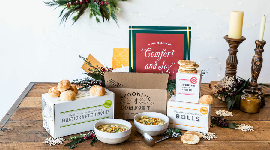 Holiday soup care package