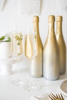 Glitter Champagne Photo